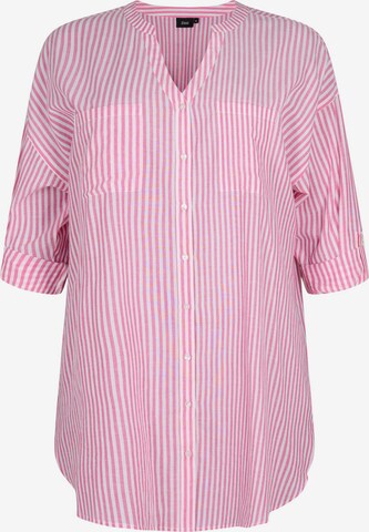 Zizzi Tunic 'Caalma' in Pink: front