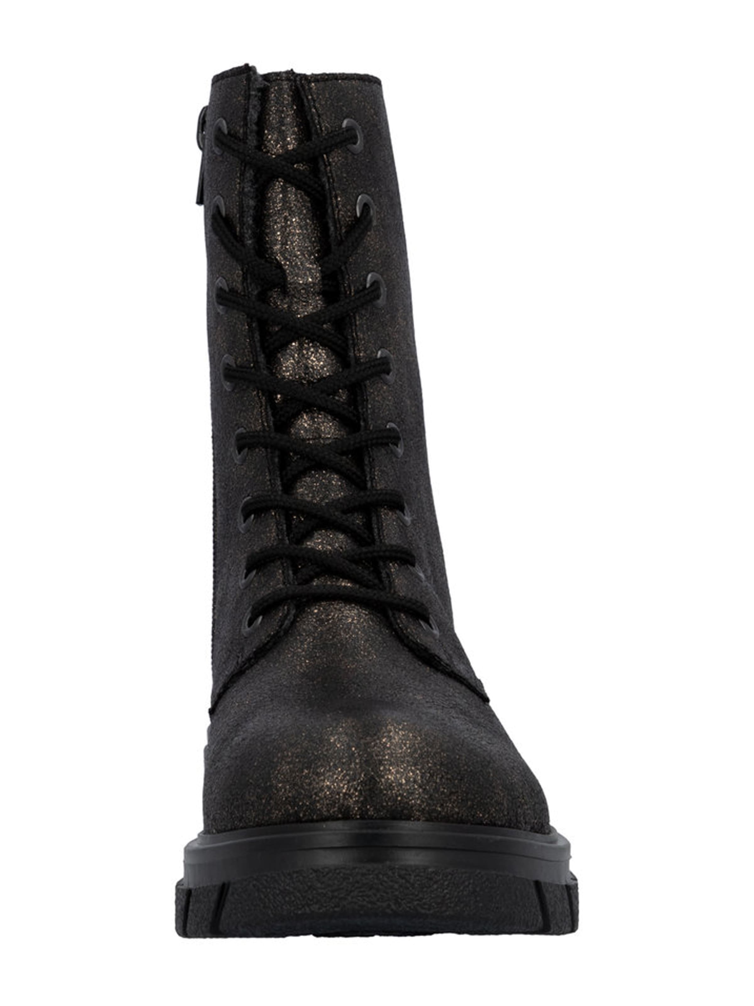 Rieker Lace-up bootie in Bronze