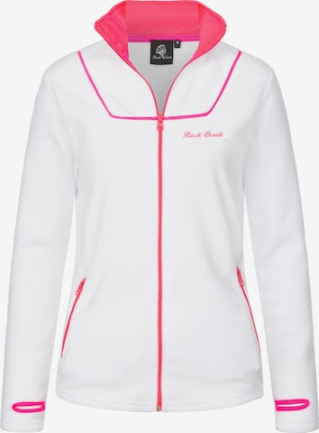 Rock Creek Fleece Jacket in White: front