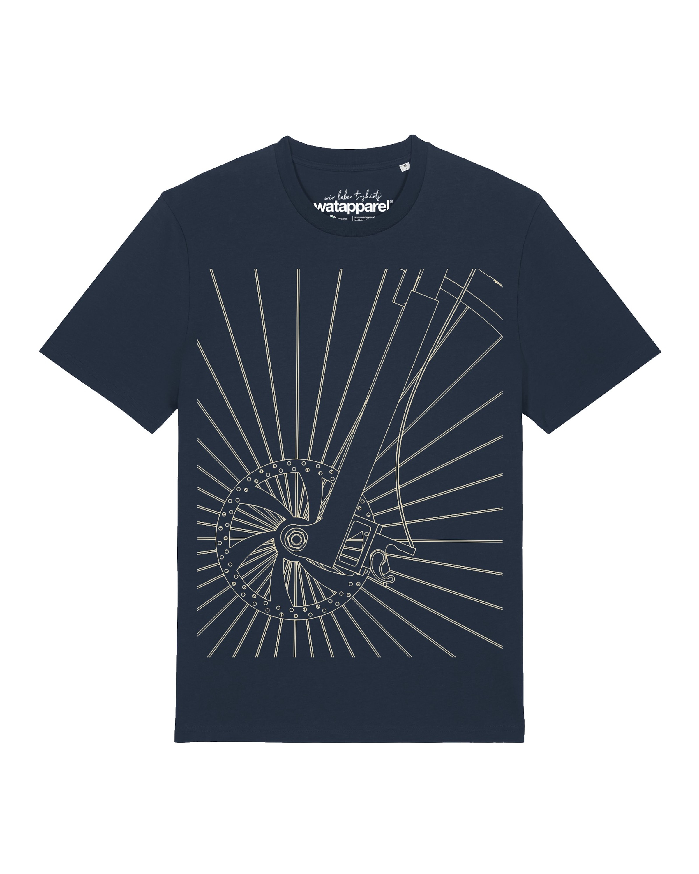 Watapparel Shirt 'Fahrradspeichen' in Blauw: voorkant