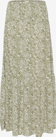 Cream Skirt 'Tiah' in Green: front