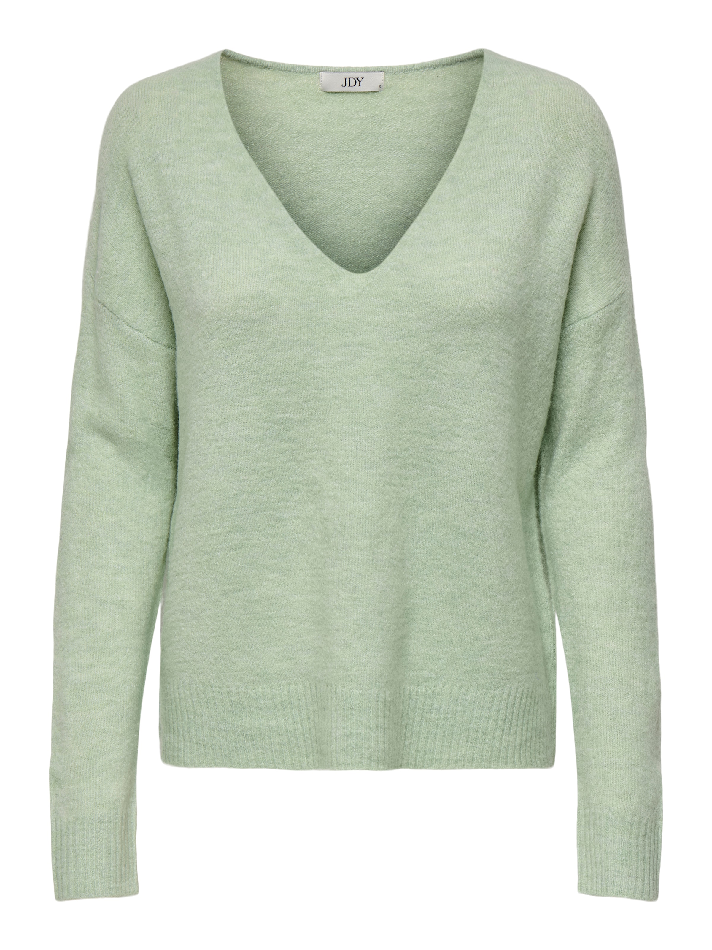 JDY Sweater 'JDYElanora' in Green: front