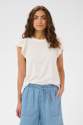 CULTURE - Camiseta 'CUGaby Panina' en blanco: frente