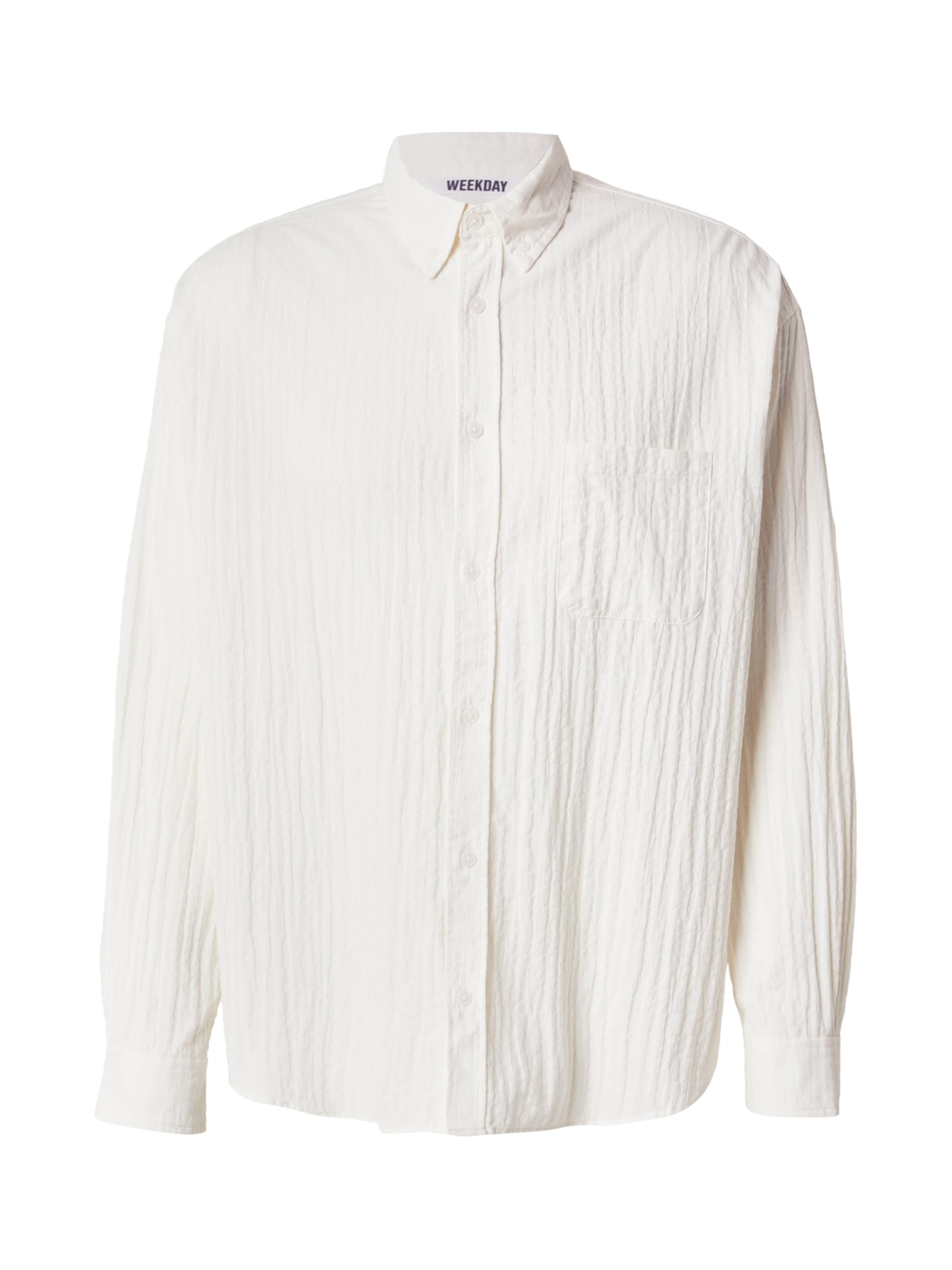WEEKDAY Hemd in offwhite, Produktansicht