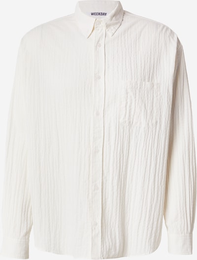 Marškiniai iš WEEKDAY, spalva – balkšva, Prekių apžvalga