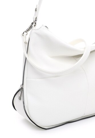 Borsa a sacco ' E&N Beziers RUE 09 ' di Emily & Noah in bianco