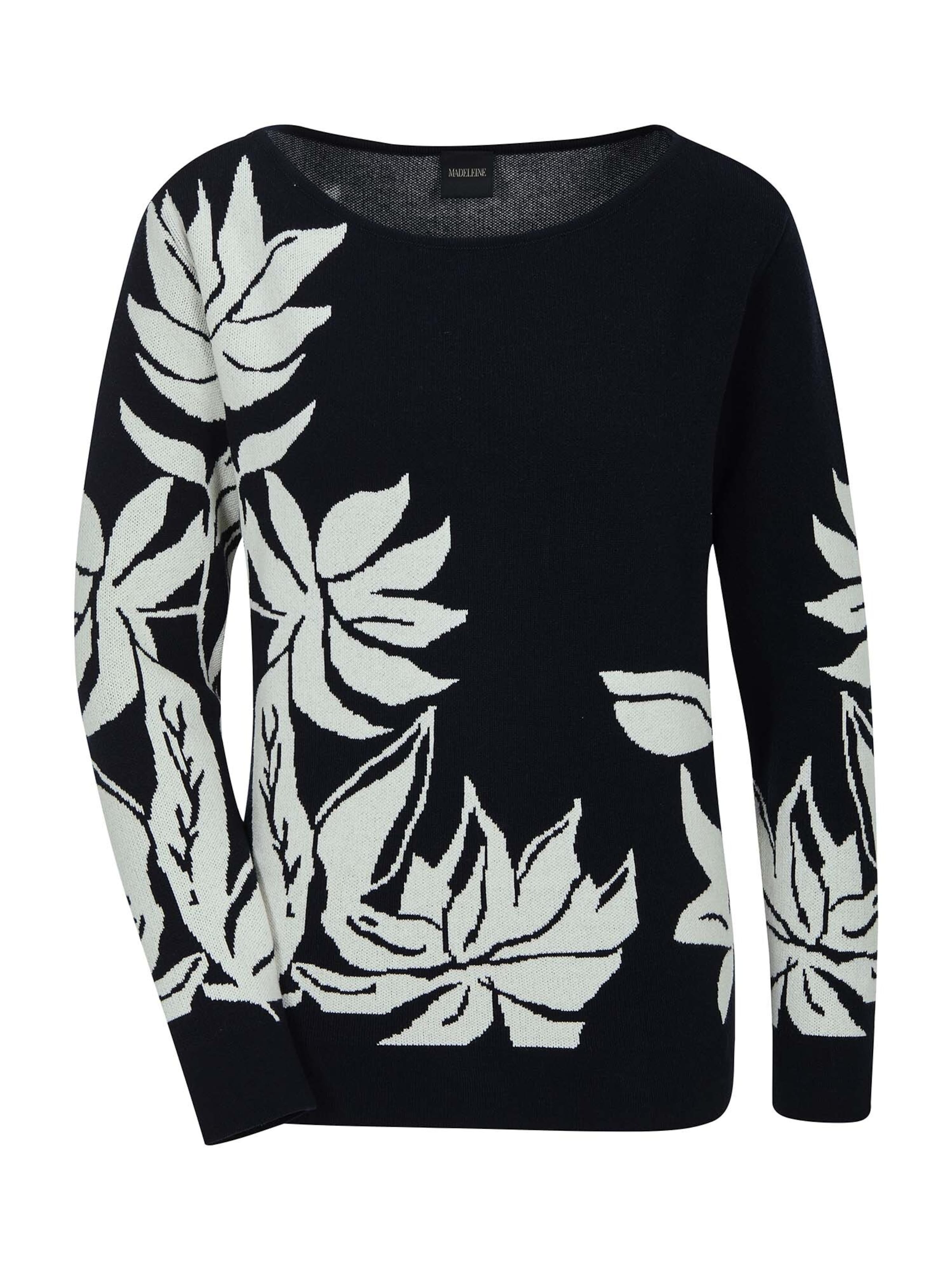 MADELEINE Pull-over en marine / blanc, Vue avec produit