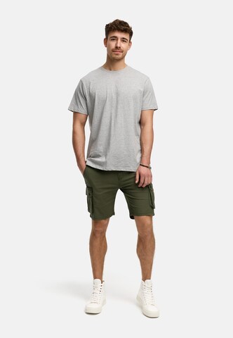 INDICODE JEANS Regular Cargobroek 'Lanny' in Groen