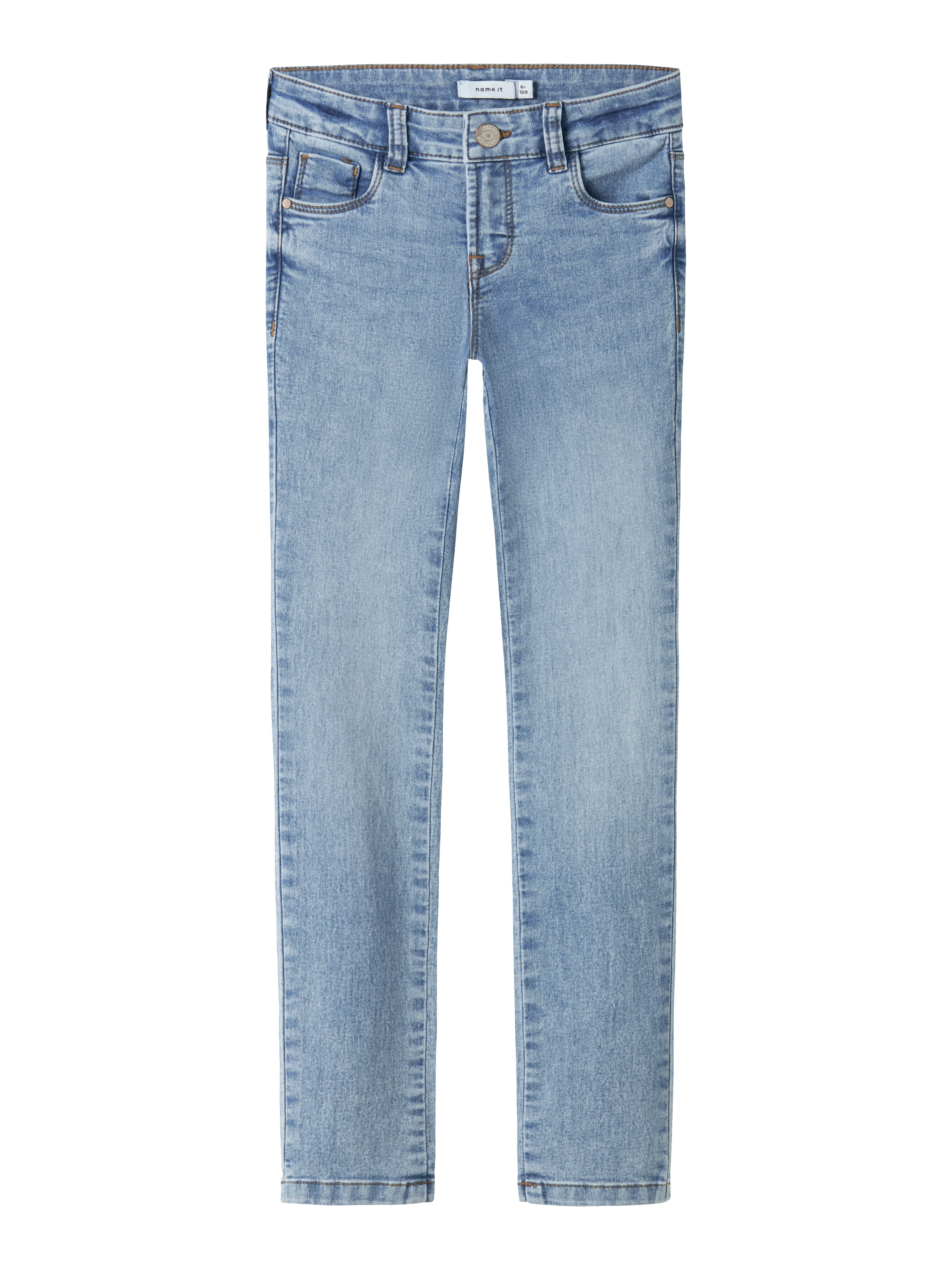 NAME IT - Skinny Vaquero en azul: frente