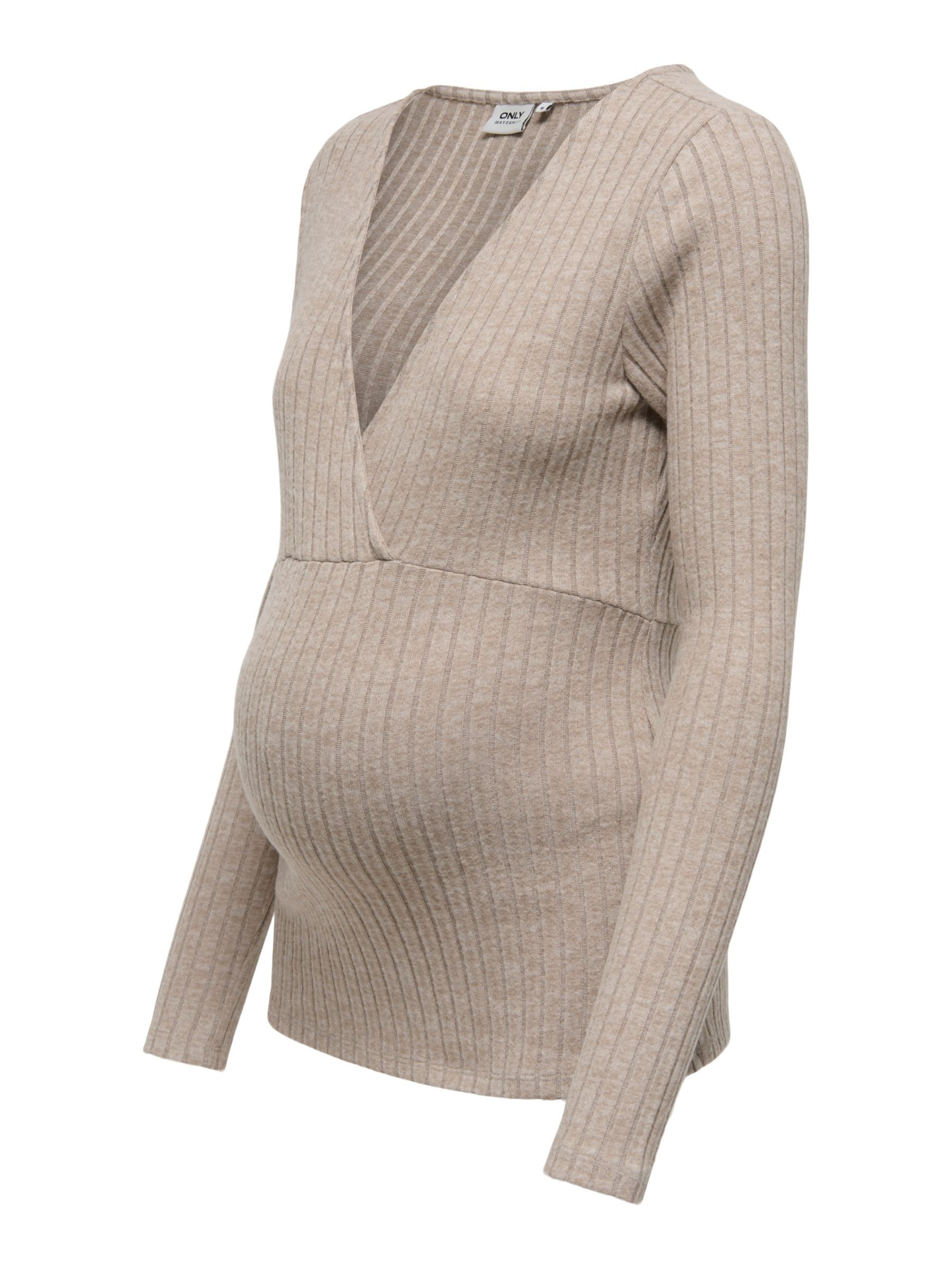 T-shirt 'OLMLola' Only Maternity en marron : devant