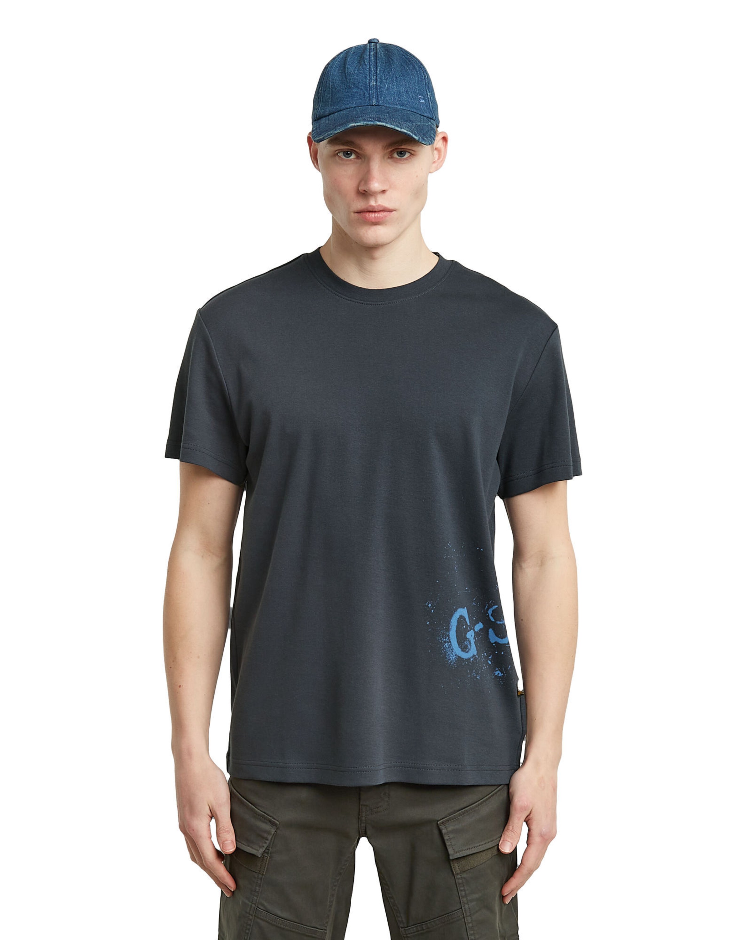 T-Shirt G-STAR en bleu : devant