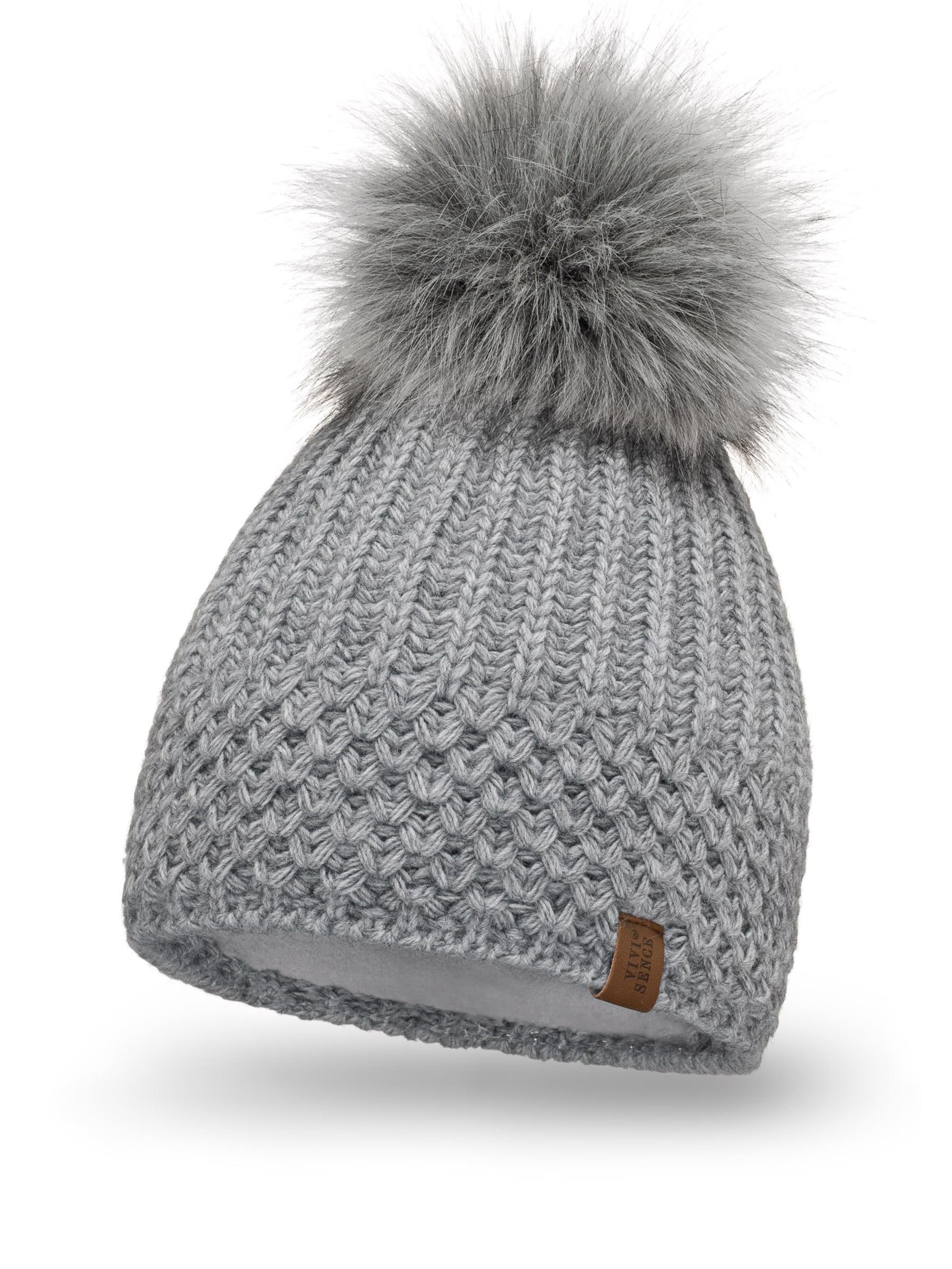 Vivisence Mütze '7016'‌‌‌‌ in Grau: Vorderseite