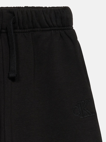Calvin Klein JeansWide Leg/ Široke nogavice Hlače - crna boja