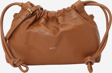 Poche ventrale 'Eva' N°21 en marron : devant