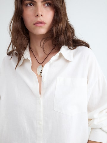 BALMOHK Bluse i hvid