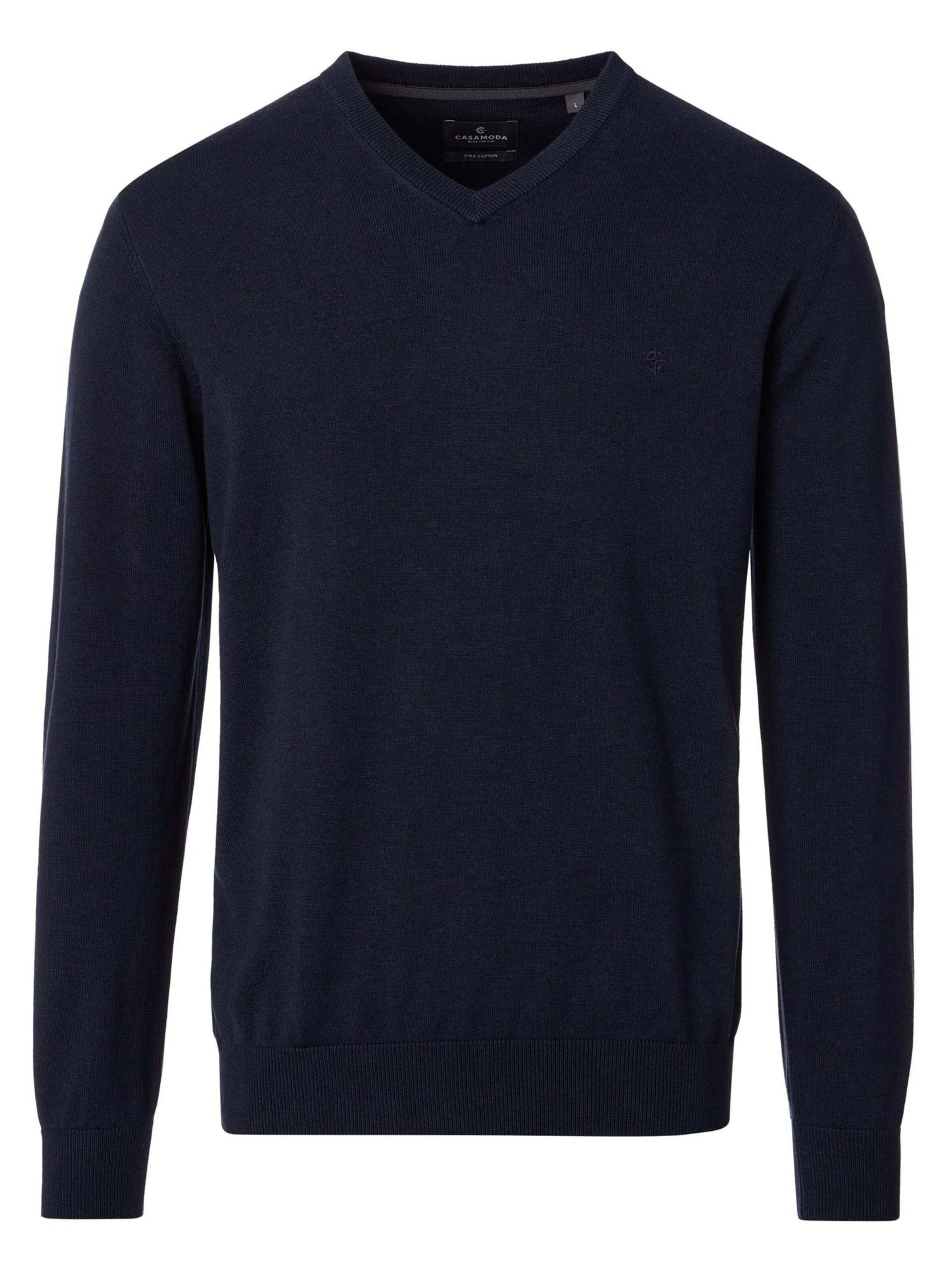 CASAMODA Sweater 'Basic' in Blue: front