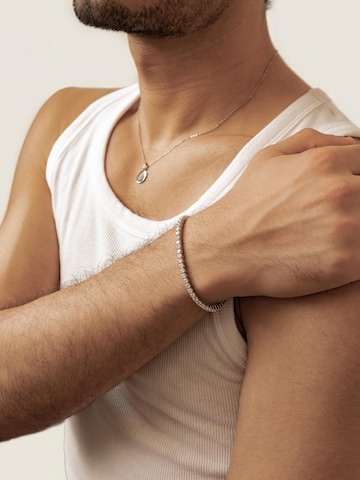 Hey Happiness - Pulsera 'Crystal Tennis' en plata