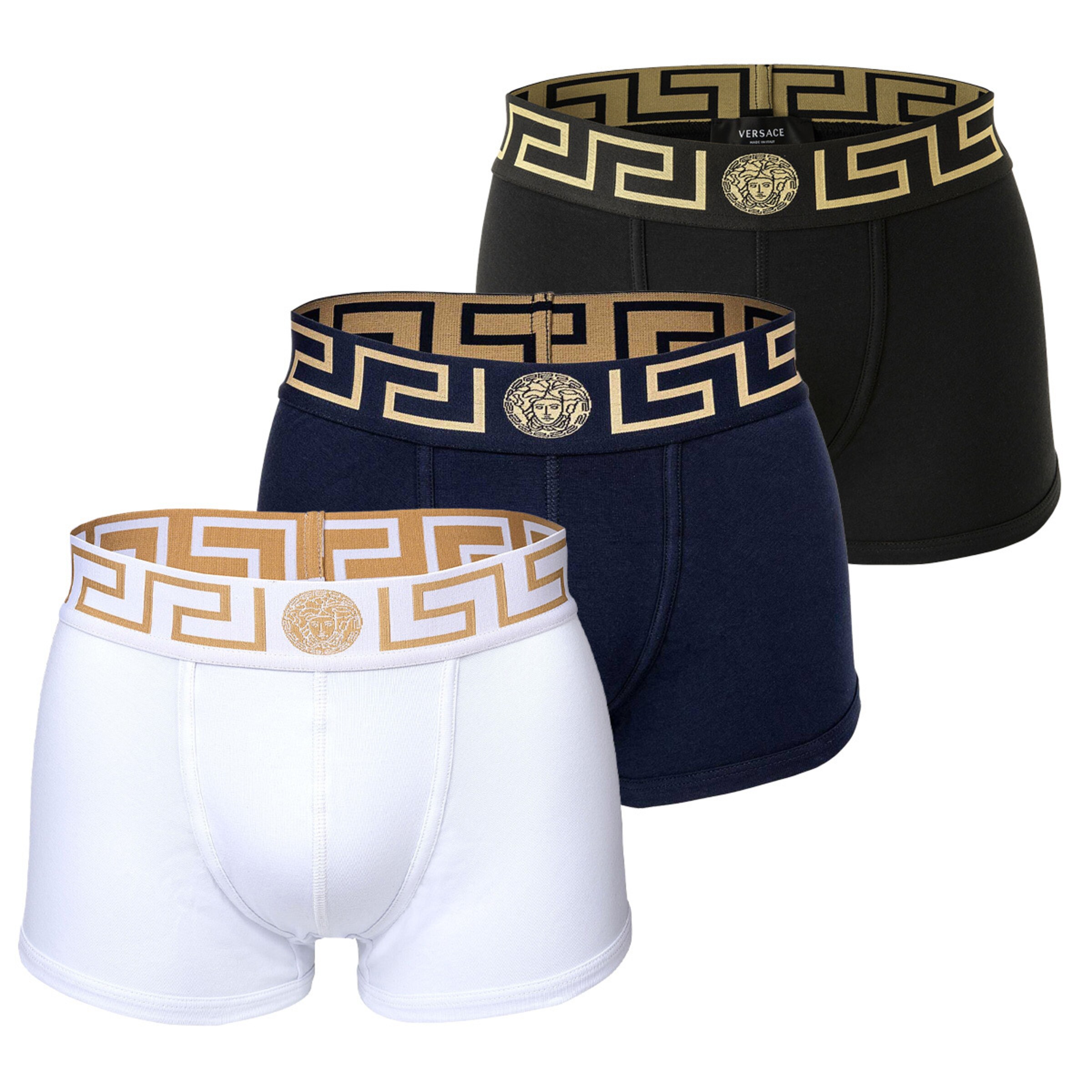 VERSACE Boxershorts in Navy Schwarz WeiB ABOUT YOU
