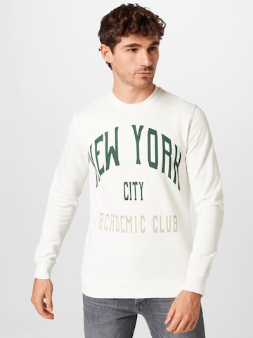 Only & Sons Sweatshirt 'DYLAN' in White: front