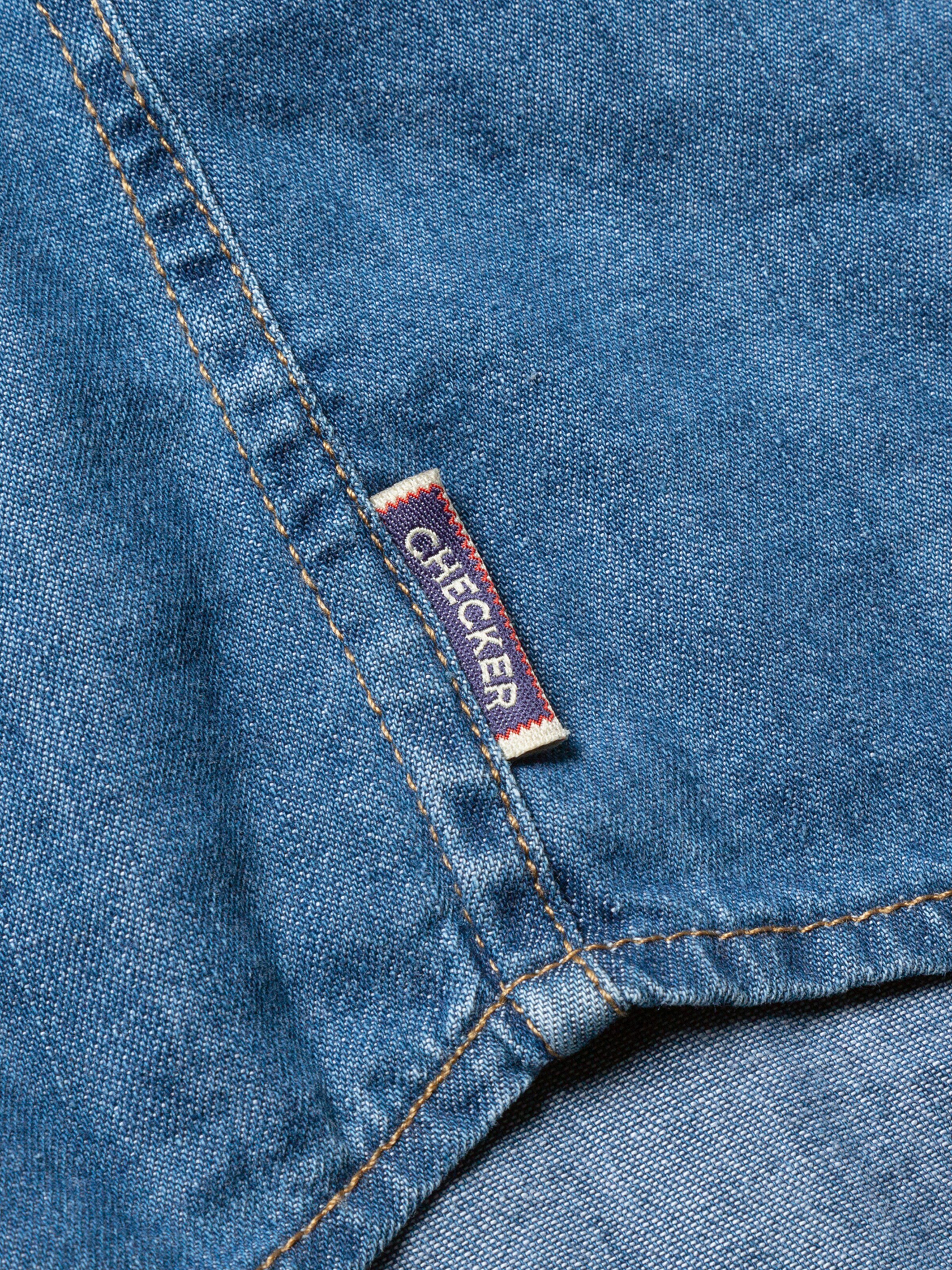 Checker - Ajuste regular Camisa ' Dynasty Denim ' en azul