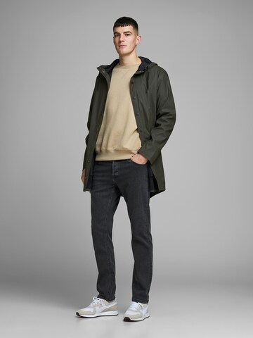 JACK & JONES Sweatshirt 'STAR' i beige