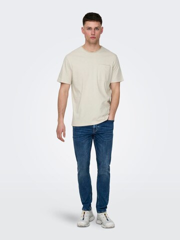 Only & Sons T-shirt 'Bale' i vit