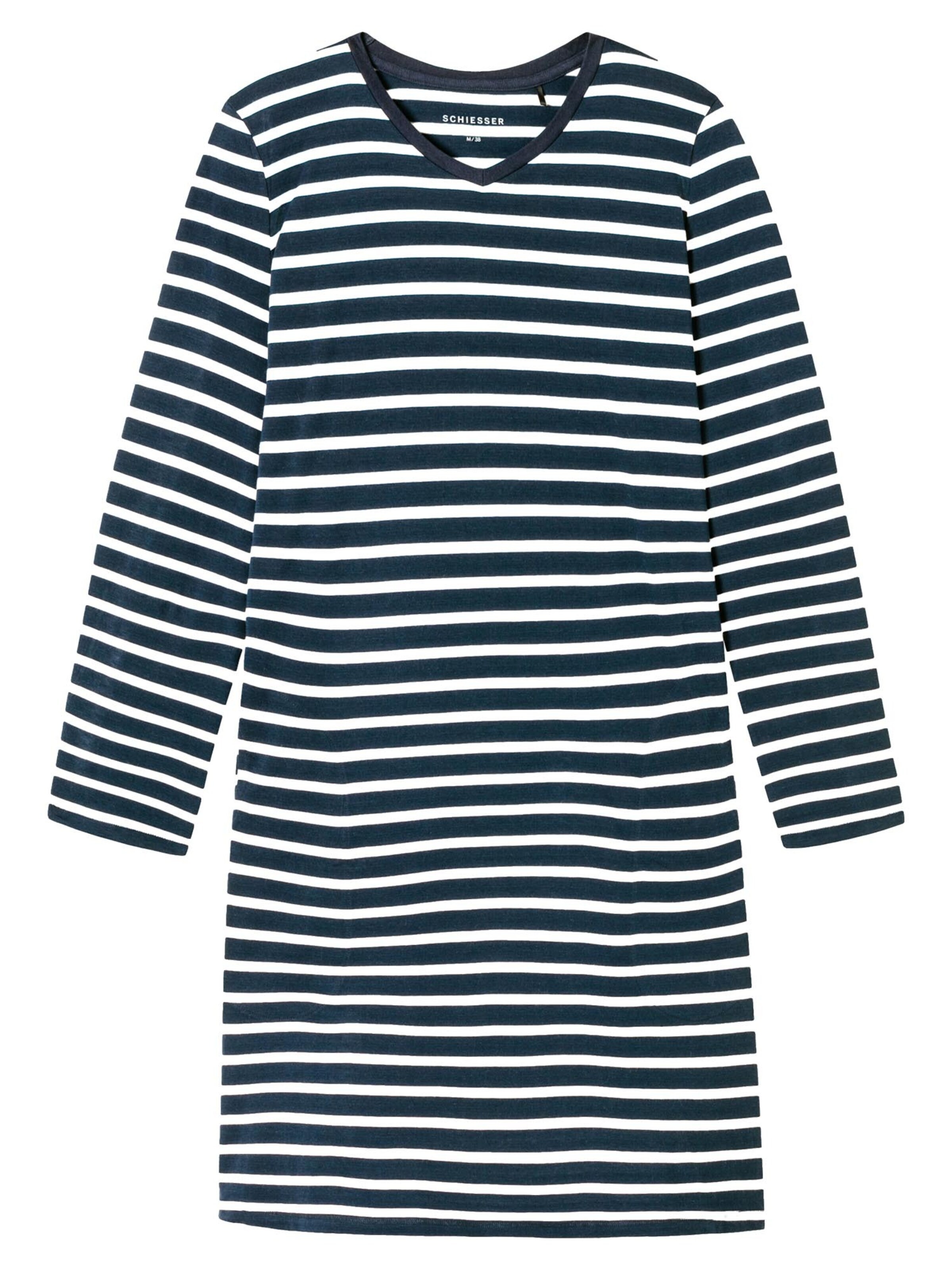 Chemise de nuit 'Casual Essentials' SCHIESSER en bleu : devant