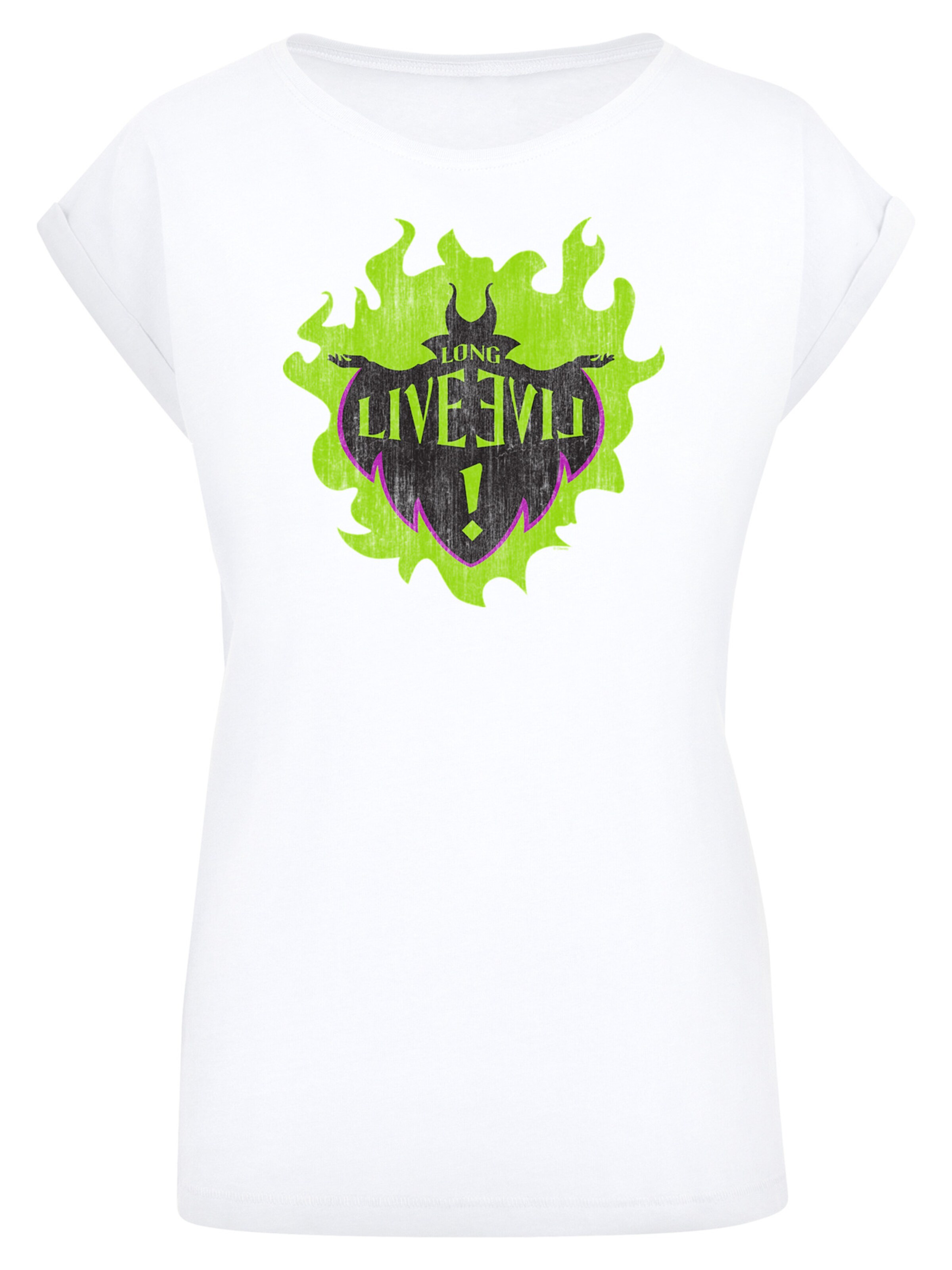 F4NT4STIC Shirt 'Disney The Descendents Maleficent ' in Wit: voorkant