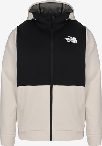 THE NORTH FACE Athletic Fleece Jacket in Beige: front