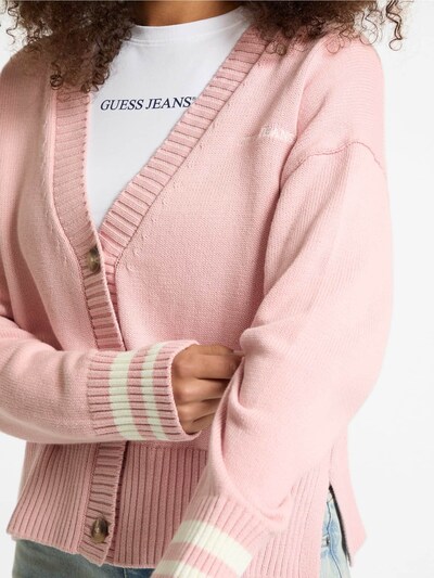 GUESS Strickjacke in rosa, Produktansicht