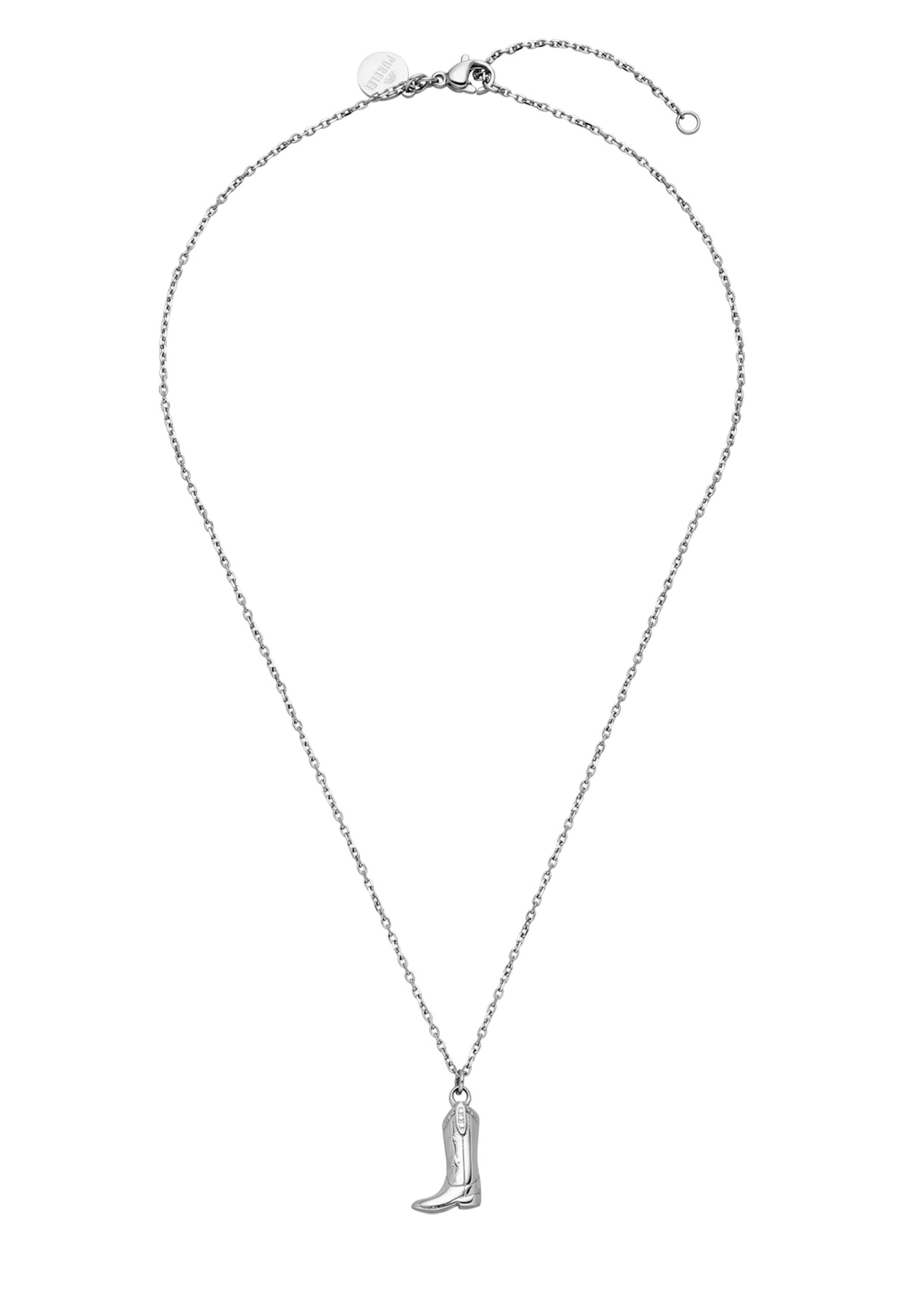 PURELEI Kette 'Cowboy' in Silber: Vorderseite