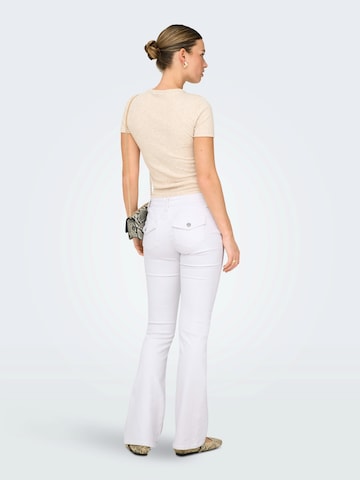 ONLY Flared Jeans 'ONLCARRIE' in Weiß