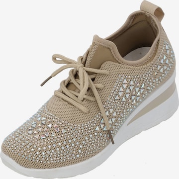 Baskets basses 'Anid' Palado by Sila Sahin en beige : devant