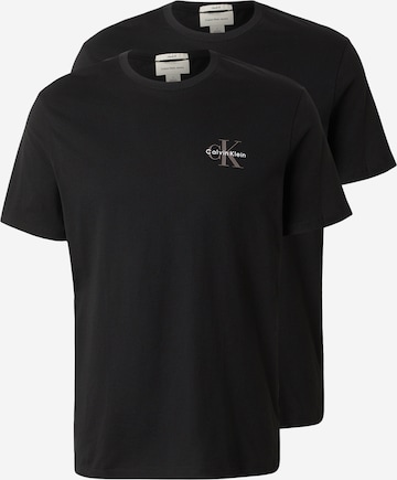 juoda Calvin Klein Jeans Marškinėliai 'CLASSIC': priekis