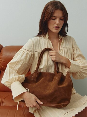 Noella - Shopper ' Mallory ' em castanho: frente