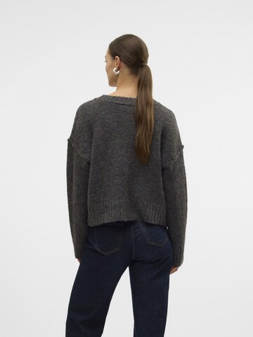 VERO MODA Strickjacke 'INGRID' in Grau