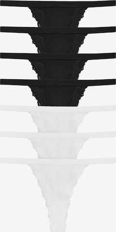 The Set String in Schwarz: Vorderseite