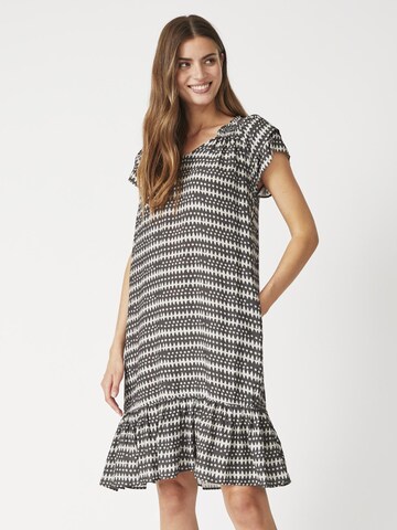 Robe 'Sunrise' co'couture en marron : devant