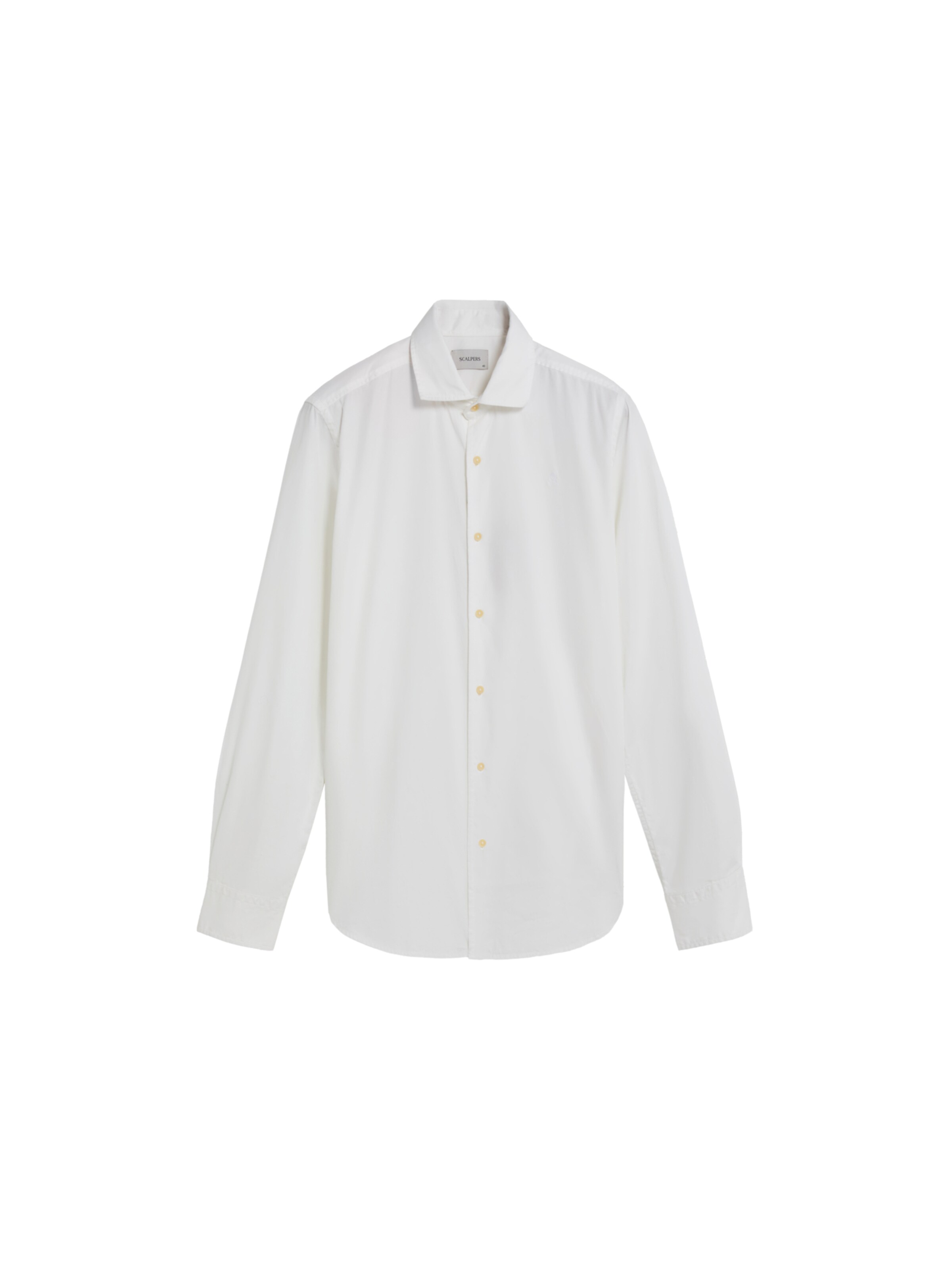 Scalpers Regular fit Button Up Shirt 'Nos Seatle K' in White: front
