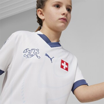 T-Shirt fonctionnel 'Schweiz 2024' PUMA en blanc