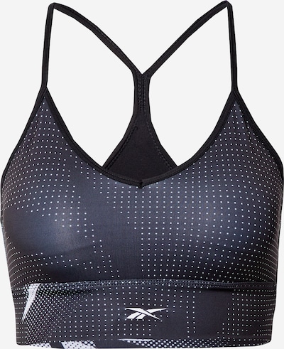 REEBOK Sportbehå i grå / svart / vit, Produktvy