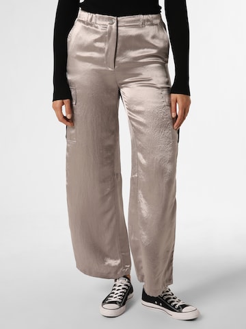 Cambio Wide leg Cargo Pants 'Morgan' in Beige: front