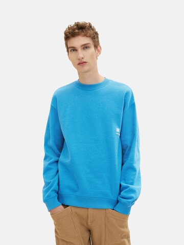 TOM TAILOR DENIM Sweatshirt in Blue