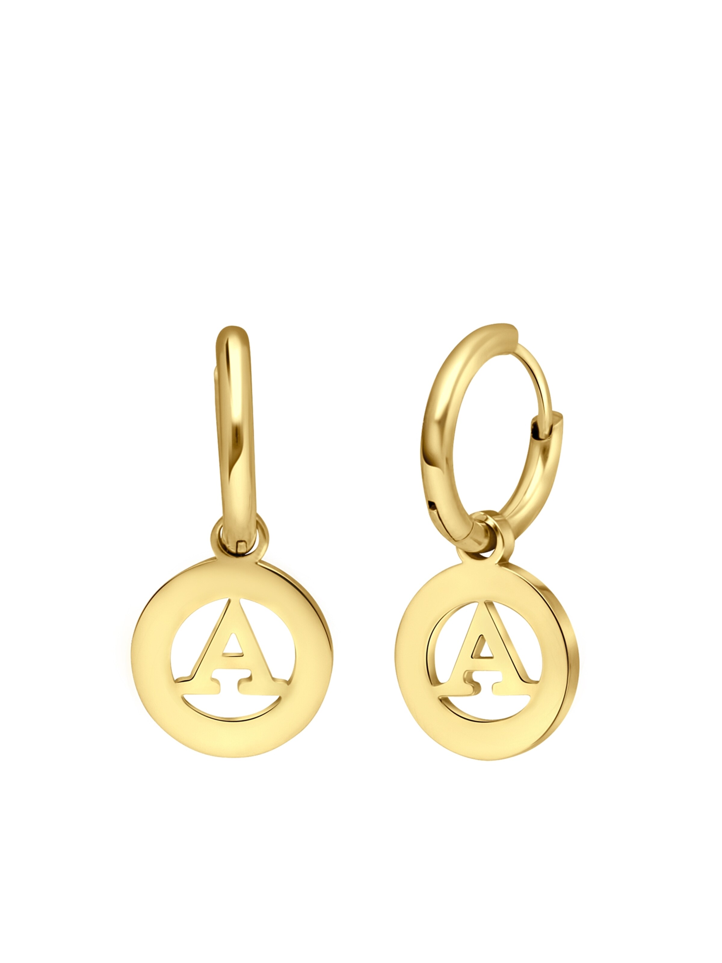 Lucardi Oorbellen in Goud: voorkant