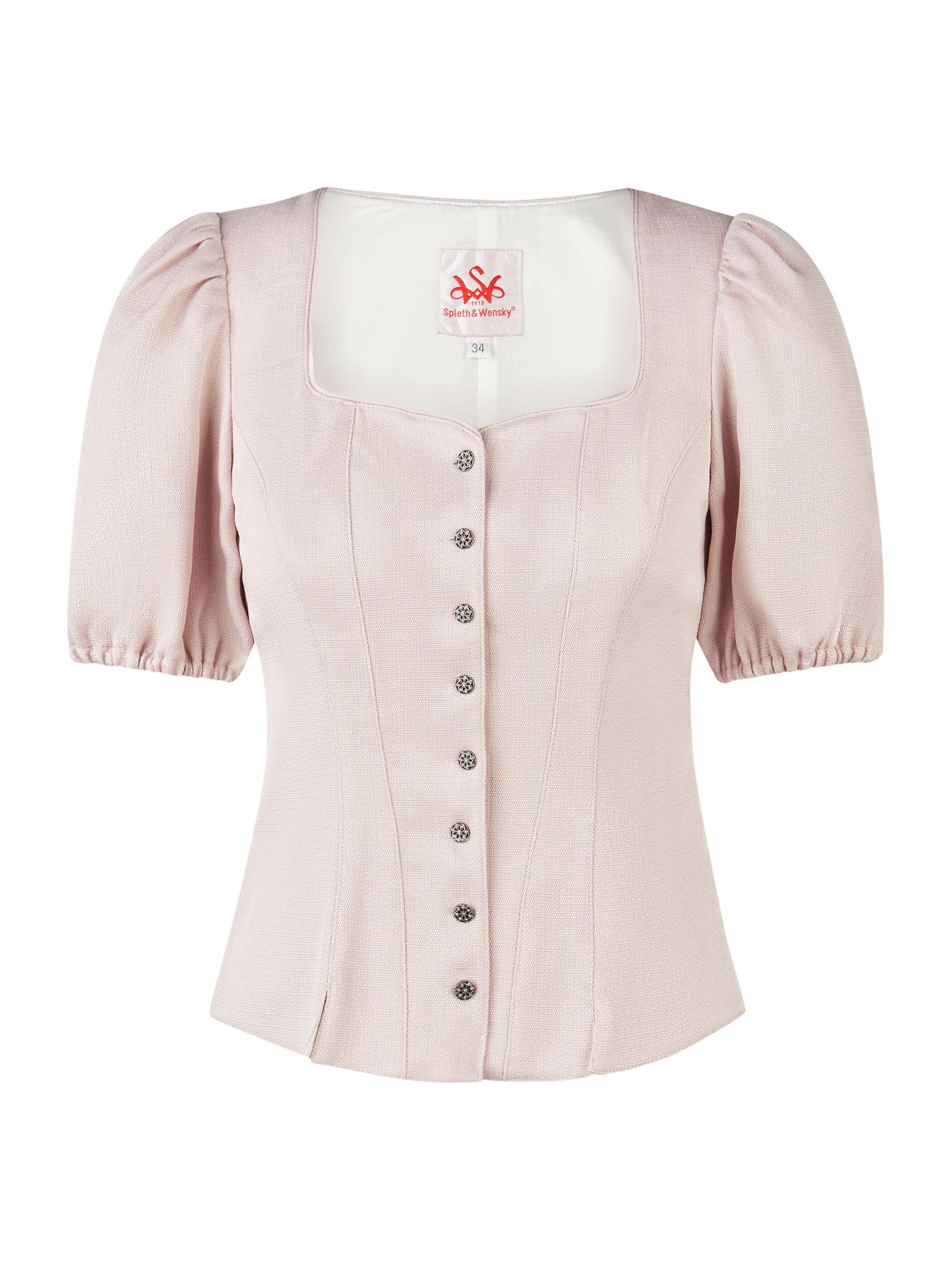 Blouse folklorique 'Herlingen' SPIETH & WENSKY en rose : devant
