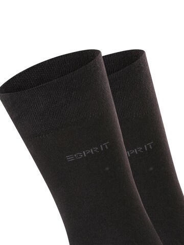ESPRIT Socks 'Basic Easy 2-Pack' in Black