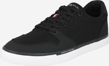 Sneaker low de la TOMMY HILFIGER pe negru: față