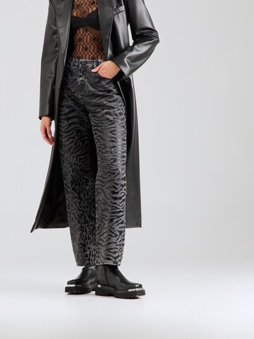 Karl Lagerfeld Wide leg Jeans in Grijs: voorkant