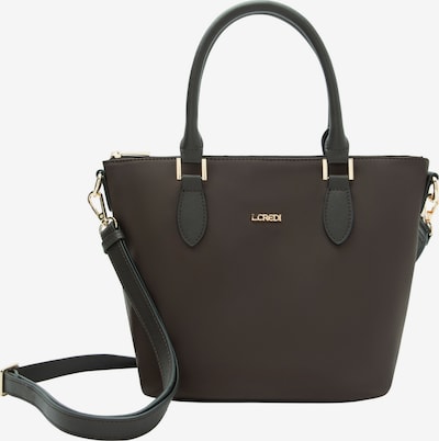 L.CREDI Shopper 'Alena' in One Size in dunkelbraun / gold / schwarz, Produktansicht