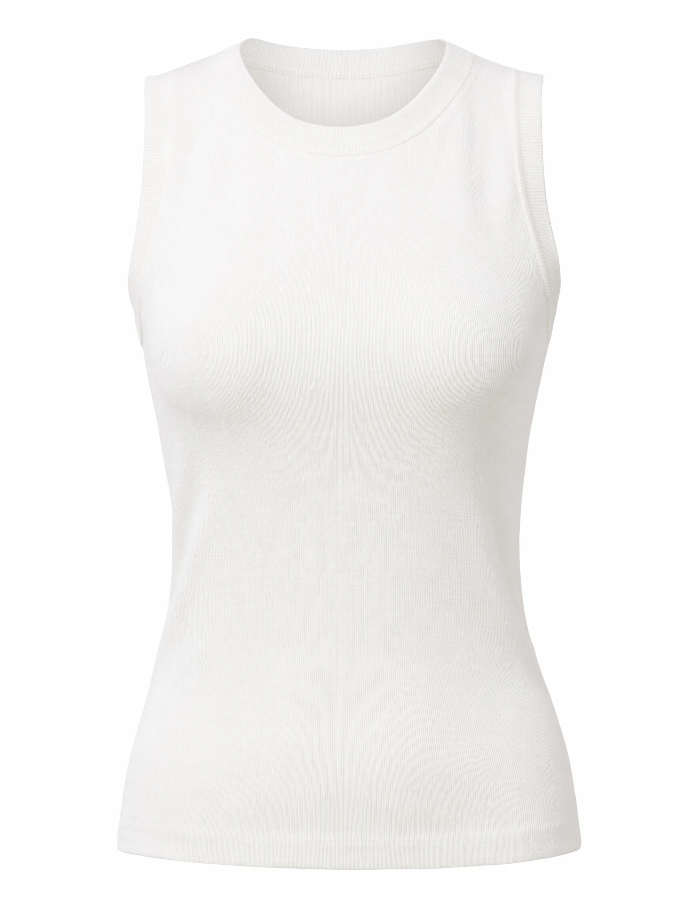 ARACH&CLOZ Knitted Top 'Tanktop Damen Stricktop Ärmellose Leichte Wolle Pullover Oberteile ideal für Alltag, Büro und Freizeit.' in White: front